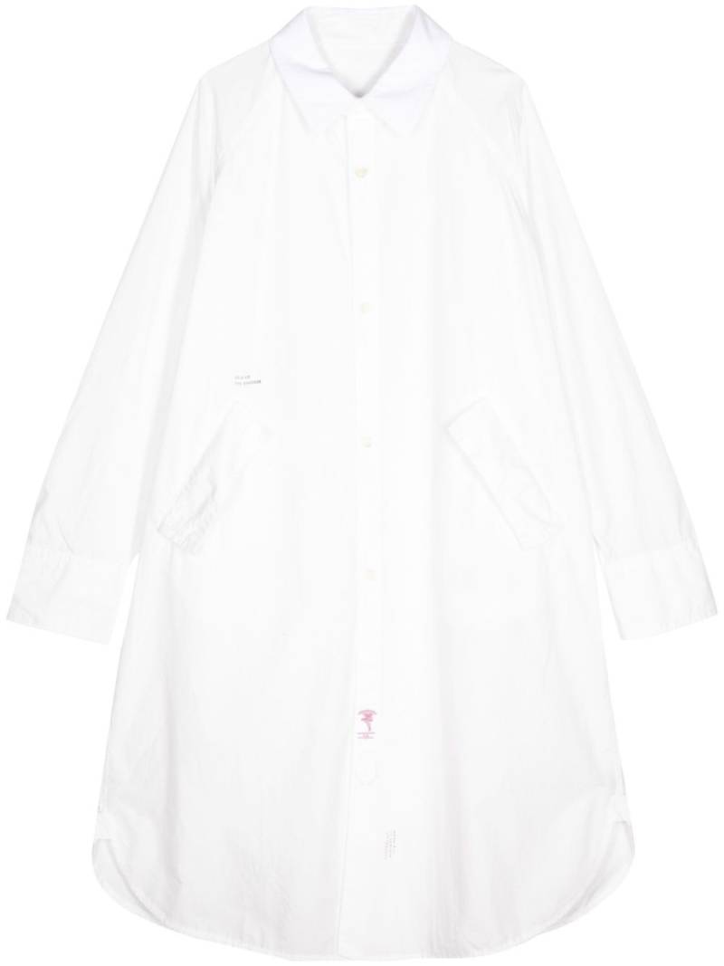 Undercover oversize-design buttoned midi coat - White von Undercover