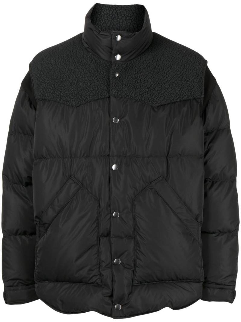 Undercover panelled puffer jacket - Black von Undercover