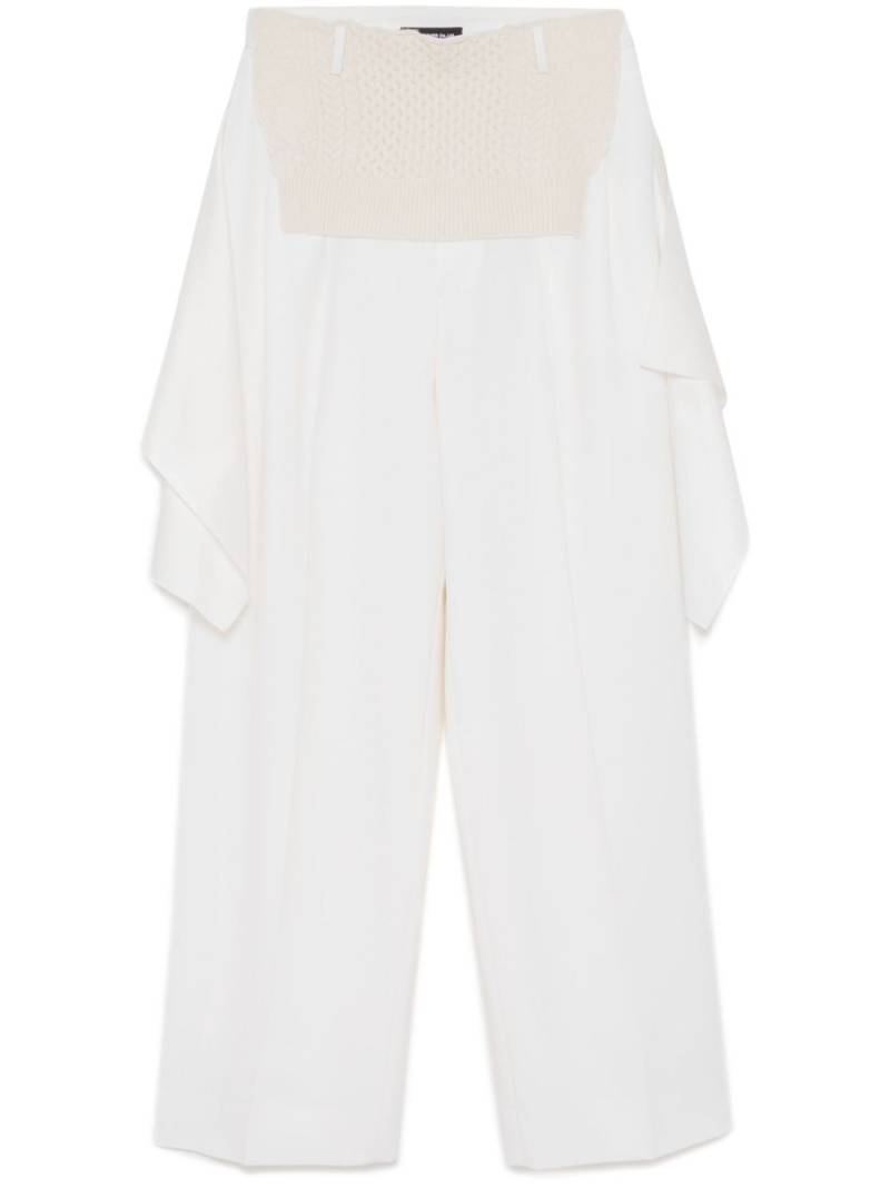 Undercover panelled straight trousers - Neutrals von Undercover