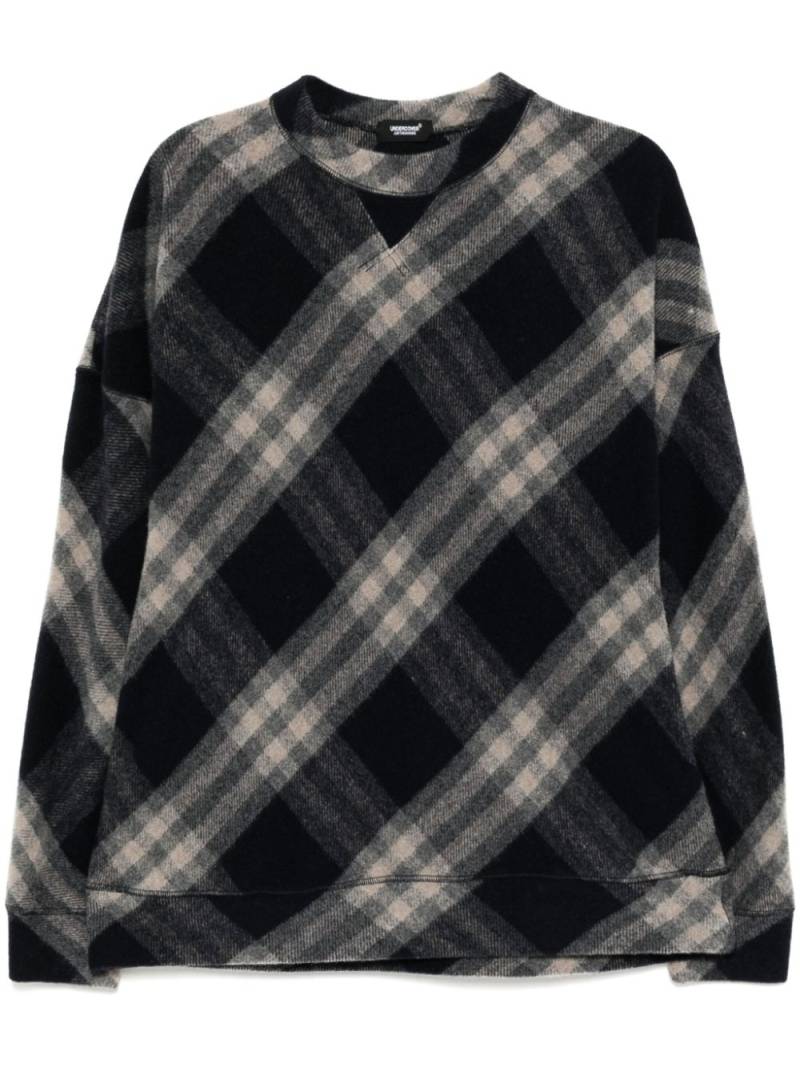 Undercover plaid sweatshirt - Blue von Undercover