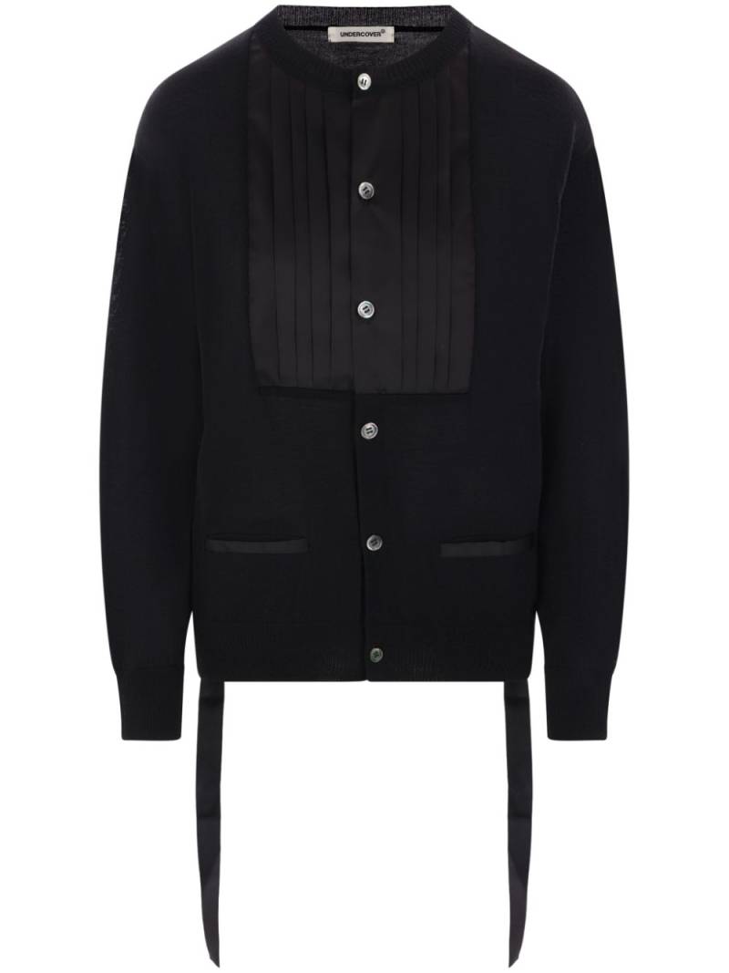 Undercover pleat-detail cardigan - Black von Undercover