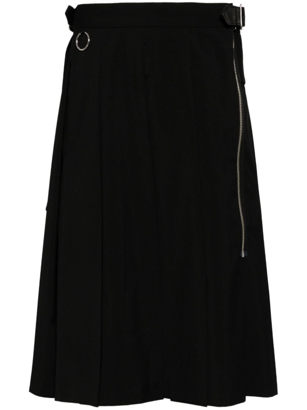 Undercover pleated midi skirt - Black von Undercover