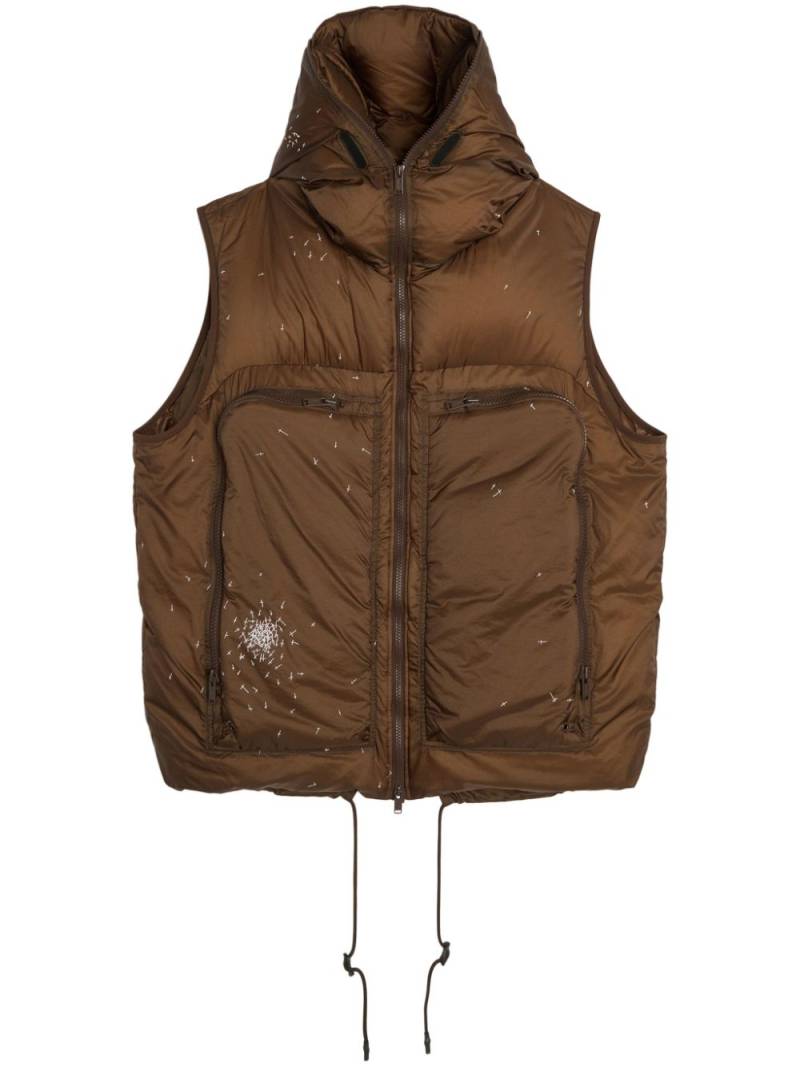 Undercover puffer vest - Brown von Undercover