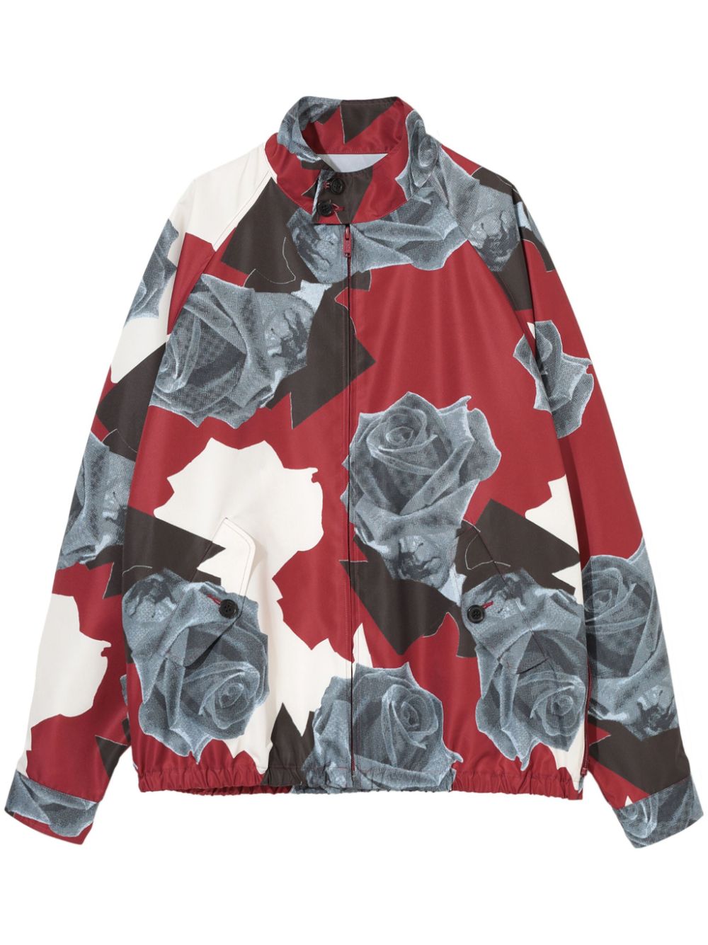 Undercover rose-print zip-up jacket - Red von Undercover