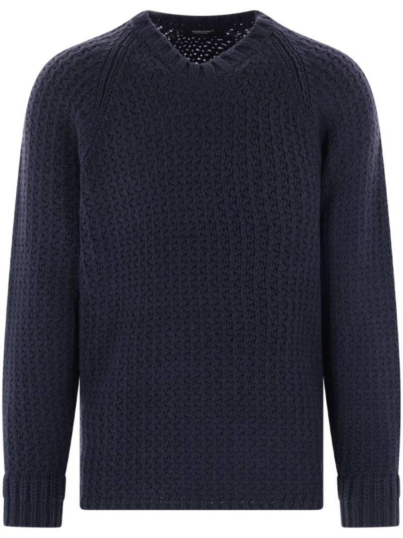 Undercover round-neck long-sleeved sweater - Blue von Undercover