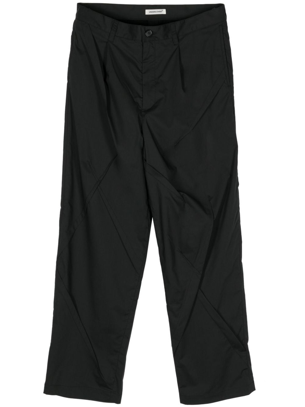 Undercover seamed straight-leg trousers - Black von Undercover