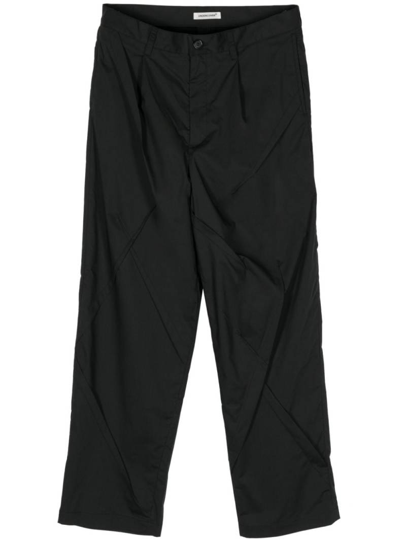 Undercover seamed straight-leg trousers - Black von Undercover