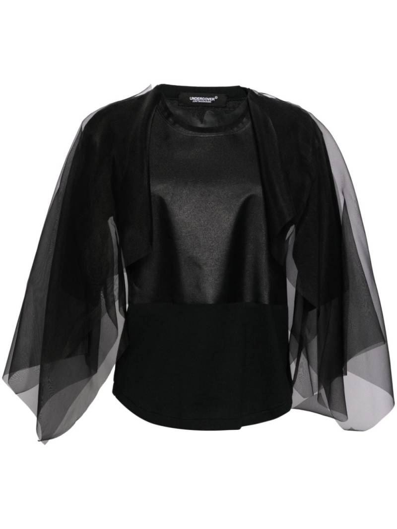 Undercover semi-sheer T-shirt - Black von Undercover