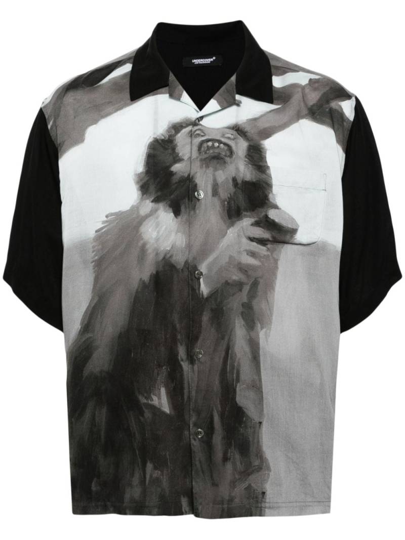 Undercover short-sleeved illustration-print shirt - Black von Undercover