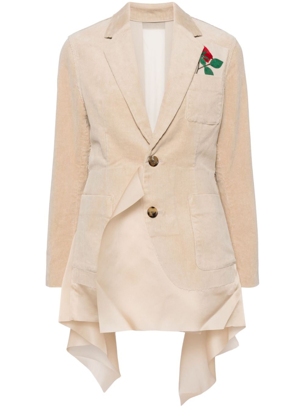 Undercover single-breasted blazer - Neutrals von Undercover