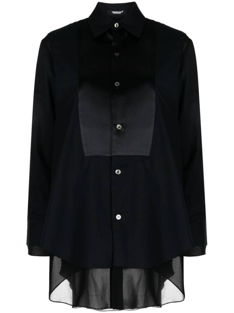 Undercover tonal layered shirt - Black von Undercover