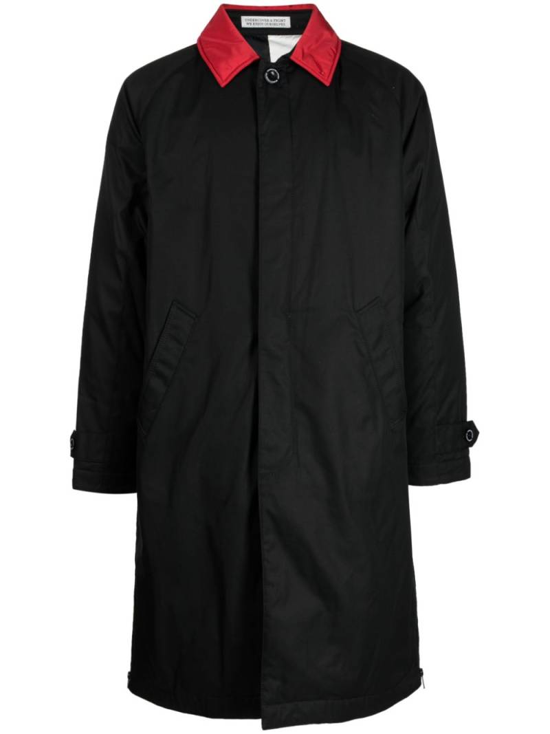 Undercover x FRGMT logo-print parka coat - Black von Undercover