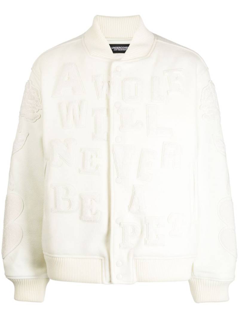 Undercover x Kamilla Tolnø patches bomber jacket - Neutrals von Undercover