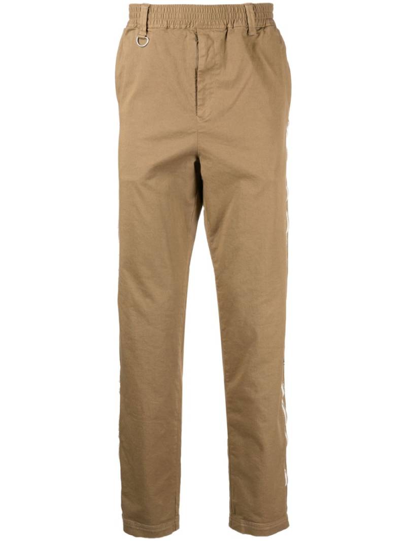 Undercover zip-detail straight-leg trousers - Brown von Undercover