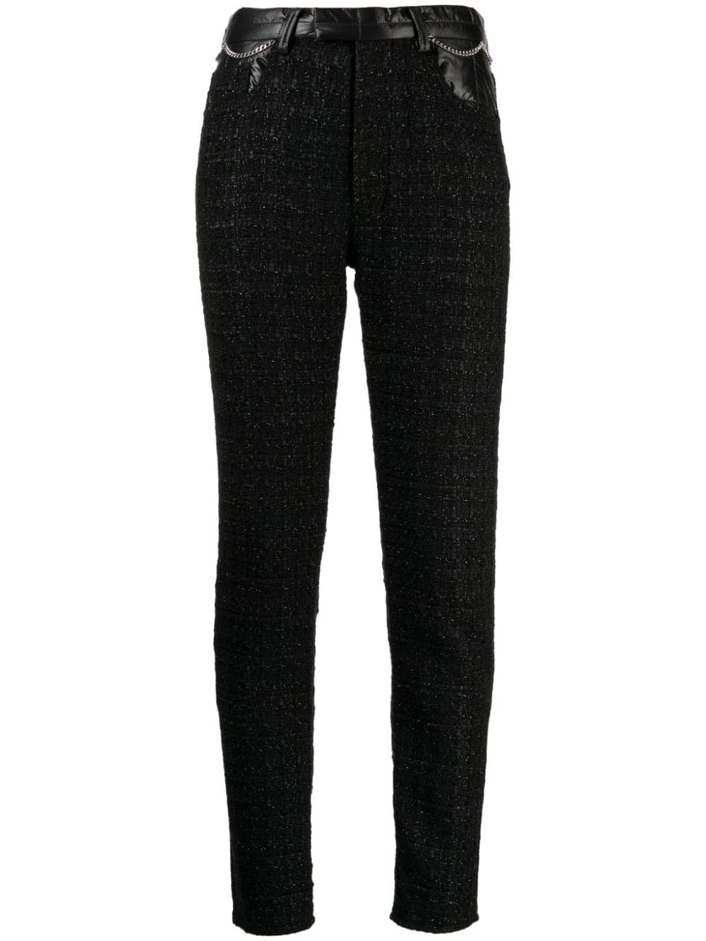 Undercover zip-up slim-fit tweed trousers - Black von Undercover