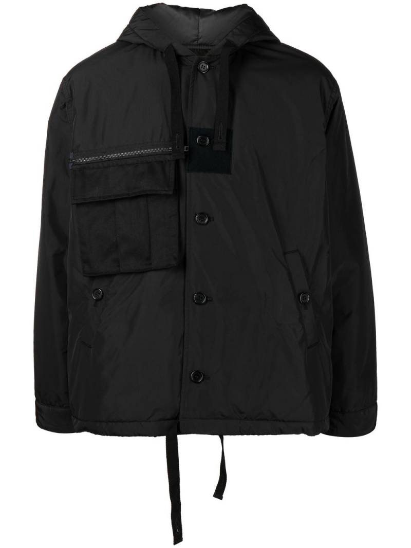 Undercoverism patch-pocket hooded jacket - Black von Undercoverism