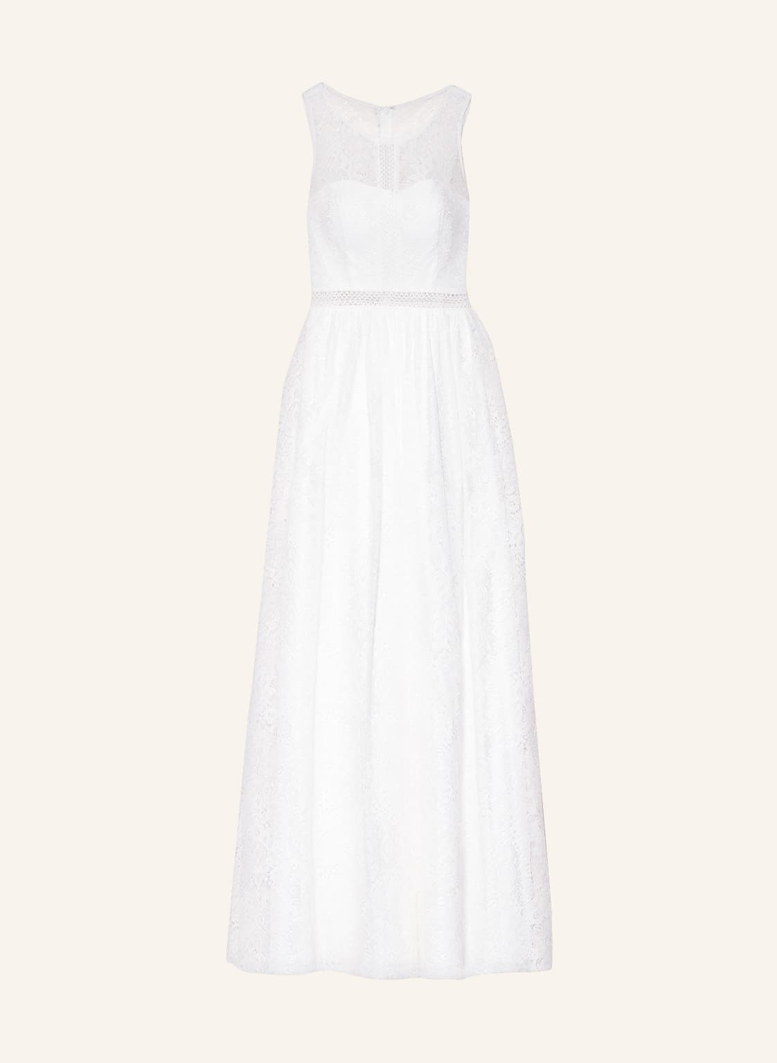 Unique Abendkleid Aus Spitze weiss