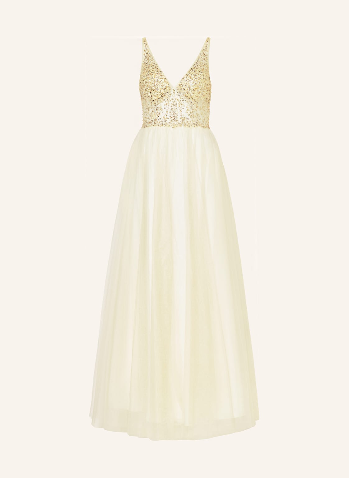 Unique Abendkleid Mit Schmucksteinen gelb Unique Abendkleid Mit Schmucksteinen gelb von Unique