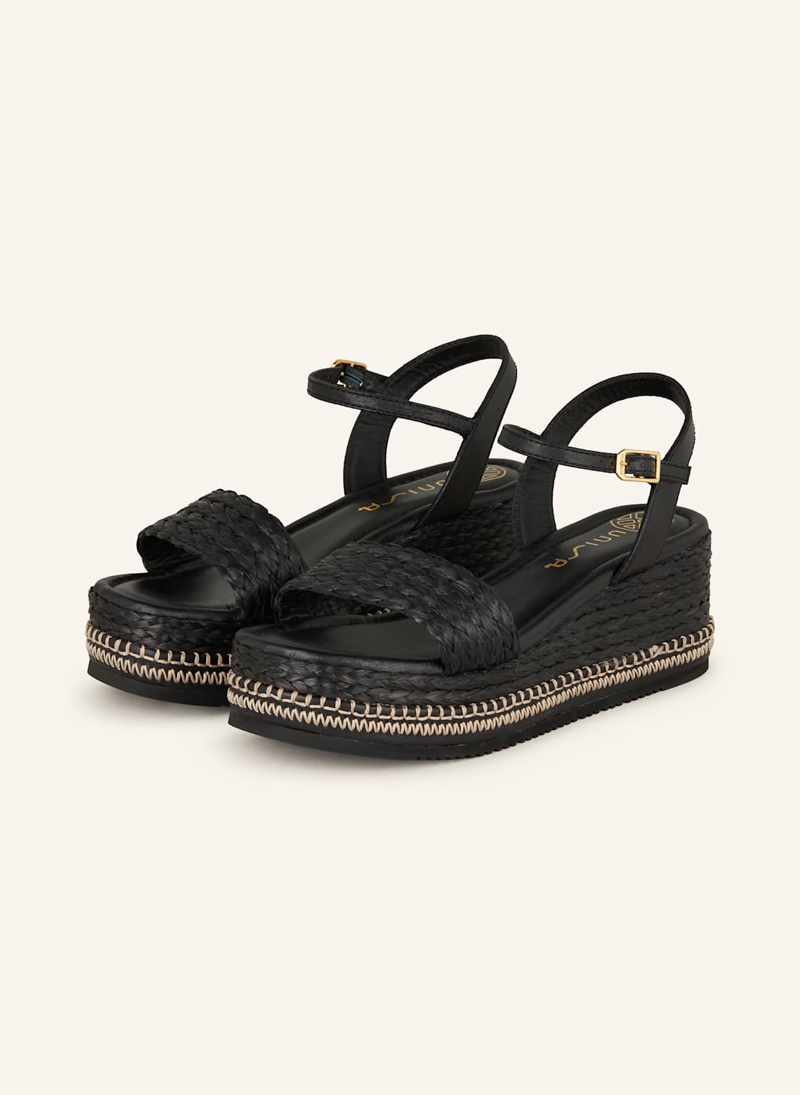 Unisa Plateau-Sandalen Kebec schwarz Unisa Plateau-Sandalen Kebec schwarz von Unisa
