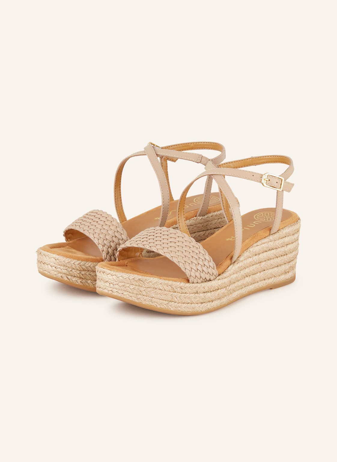 Unisa Plateau-Wedges Kusi beige von Unisa