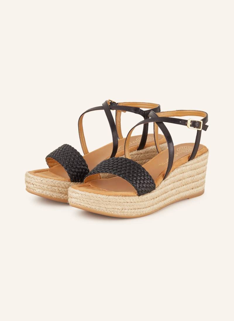 Unisa Plateau-Wedges Kusi schwarz von Unisa