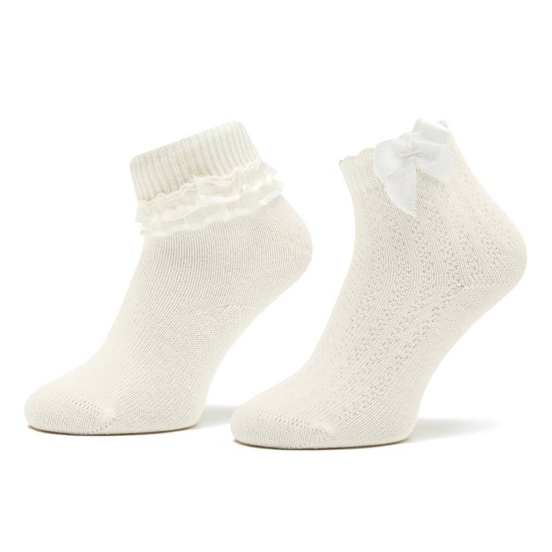 2er-Set hohe Kindersocken United Colors Of Benetton 6AO30701P 701 Weiß von United Colors of Benetton