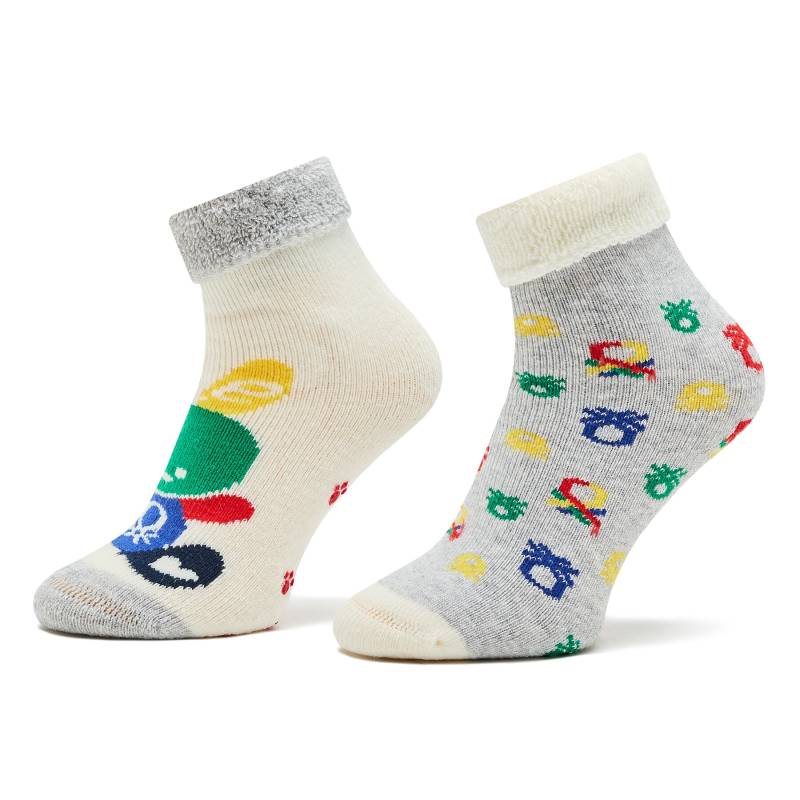 2er-Set hohe Kindersocken United Colors Of Benetton 6AO3F2142 904 Bunt von United Colors of Benetton