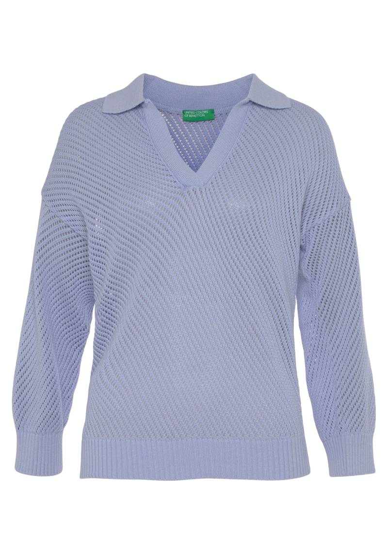 United Colors of Benetton Strickpullover, mit Polo-Strick-Kragen von United Colors of Benetton