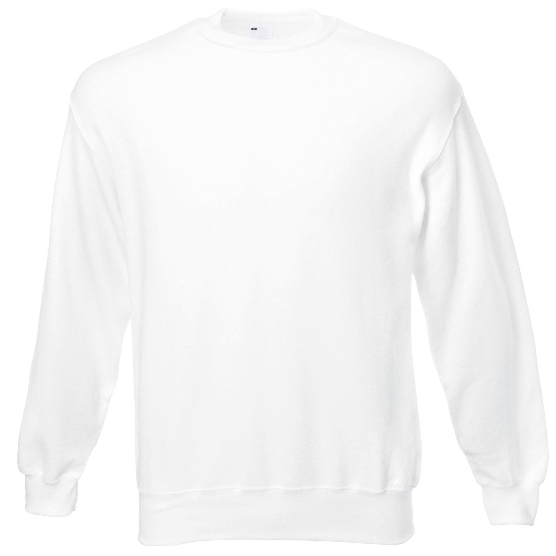 Männer Jersey Sweater Herren Weiss S von Universal Textiles
