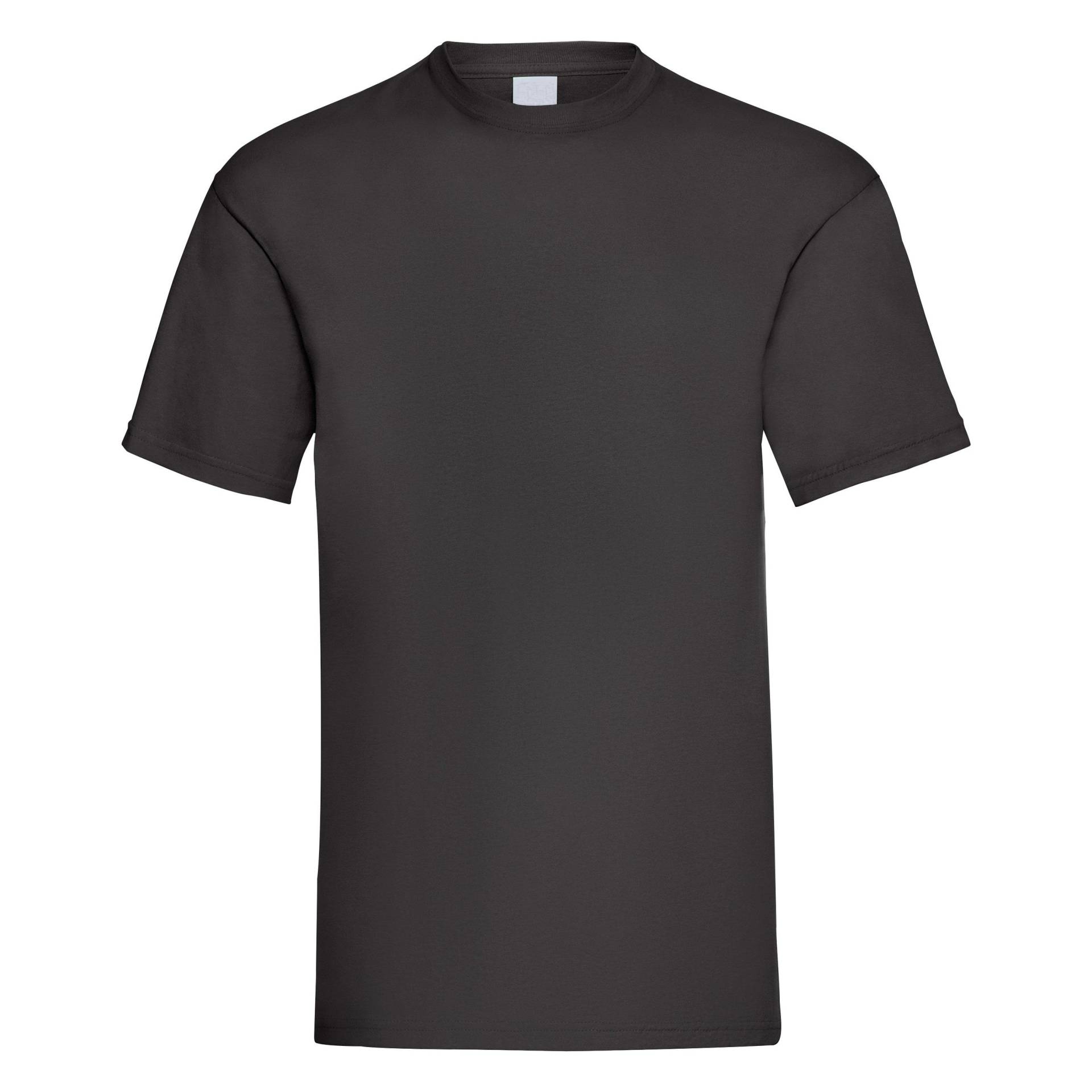 Value Kurzarm Freizeit Tshirt Herren Schwarz 5XL von Universal Textiles