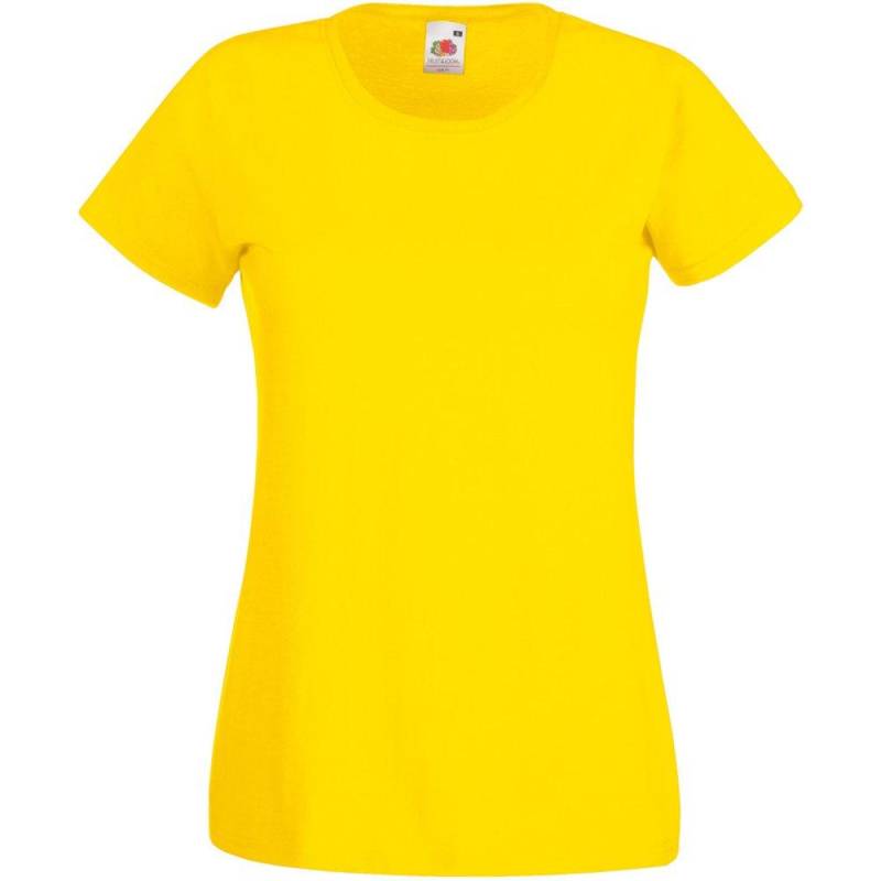 Value Tshirt Damen Gelb L von Universal Textiles