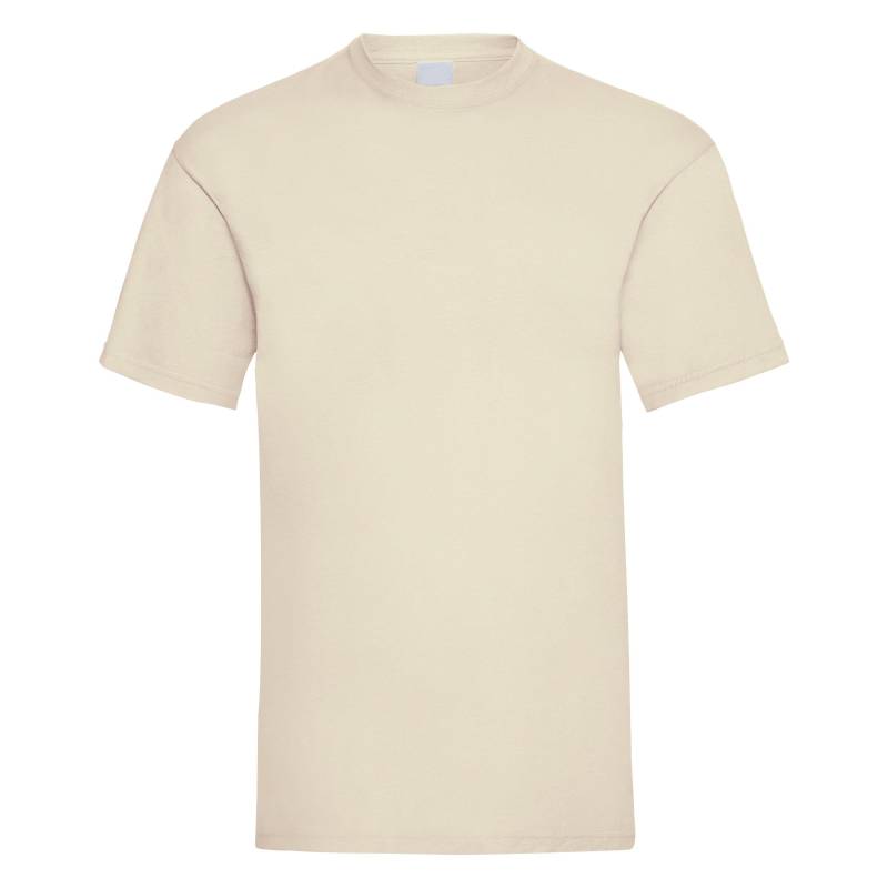 Universal Textiles - Value Kurzarm Freizeit TShirt, für Herren, Beige, Größe L von Universal Textiles