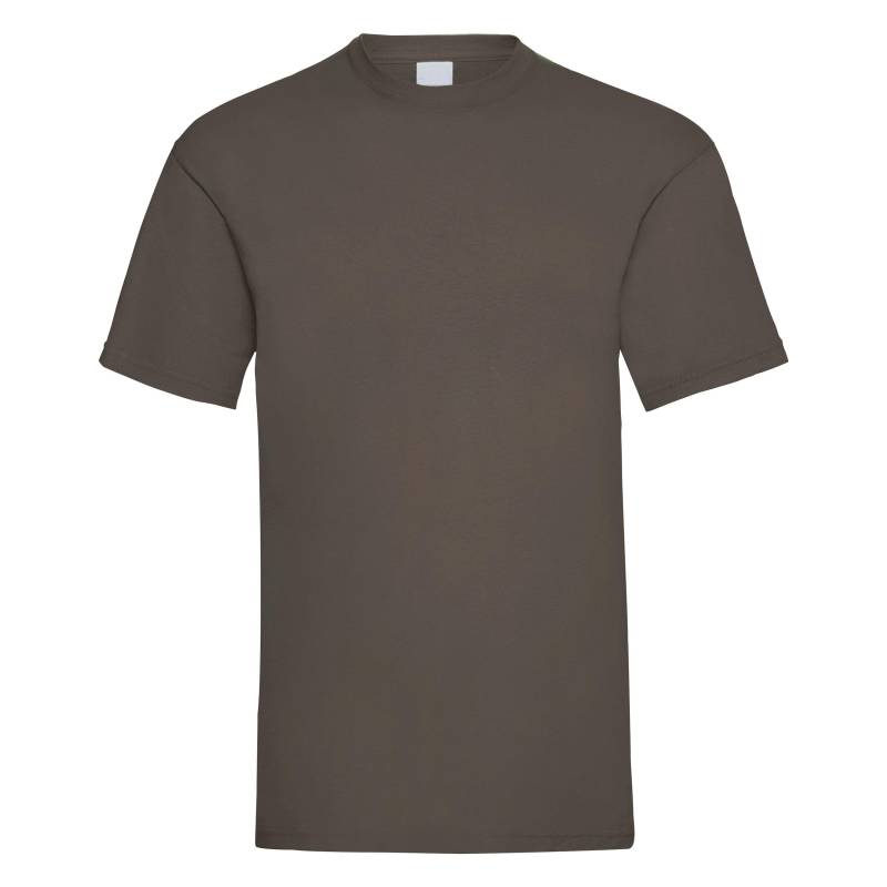 Value Freizeit Kurzarm Tshirt Herren Braun L von Universal Textiles