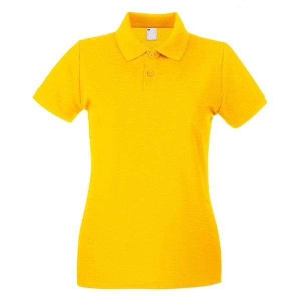 Fruit of the Loom - Poloshirt kurzärmlig, für Damen, Gold, Größe M von Fruit of the Loom