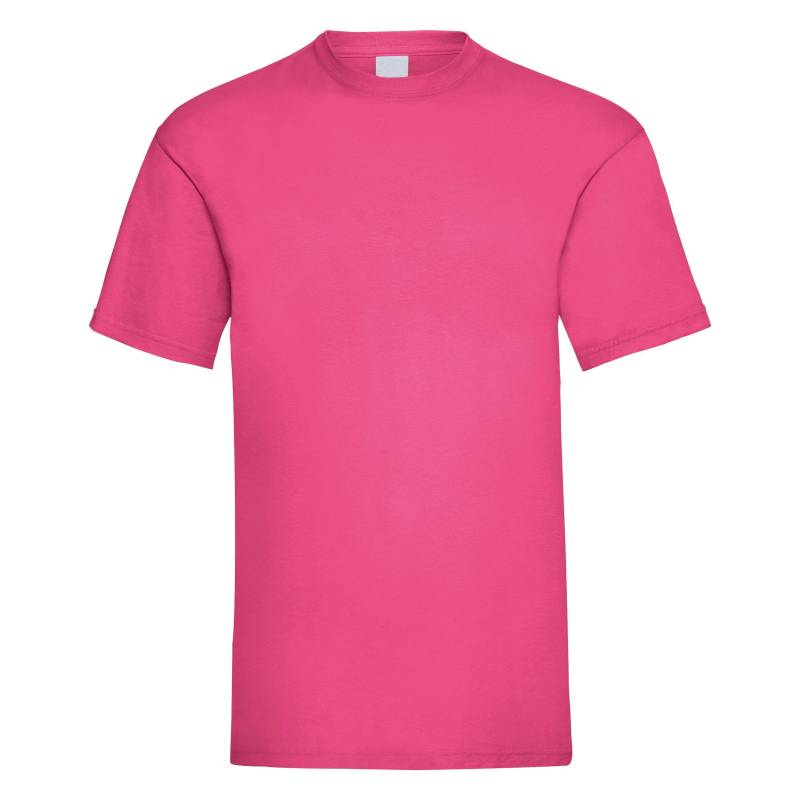 Value Kurzarm Freizeit Tshirt Herren Pink M von Universal Textiles