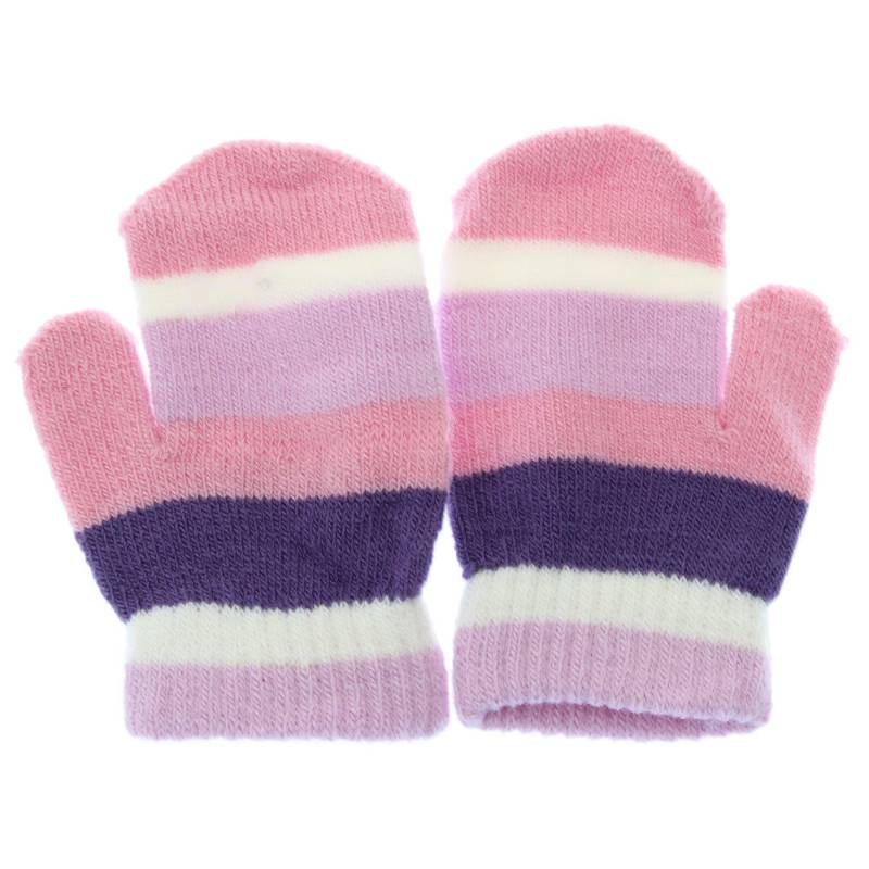 Winter Handschuhe Magic Mit Streifen Unisex Pink ONE SIZE von Universal Textiles