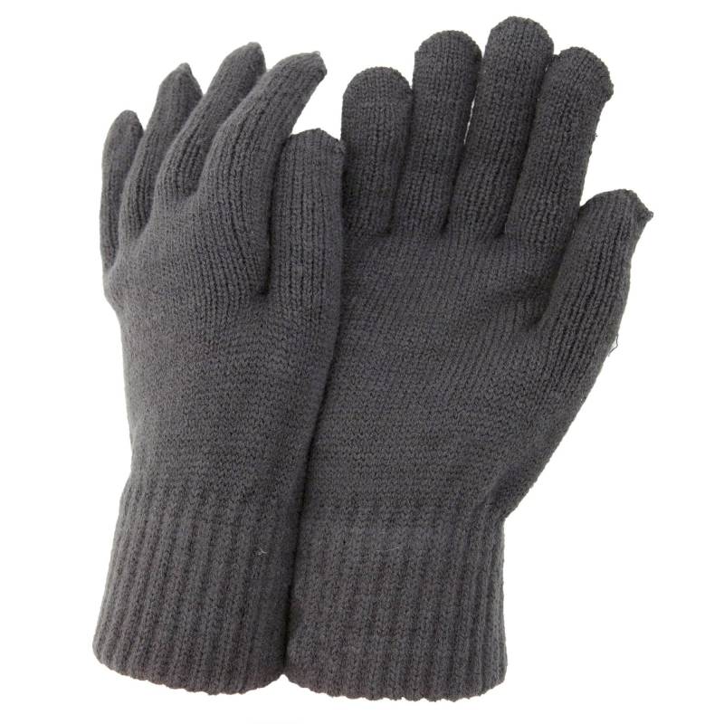 Universal Textiles - ABSTAND Thermal gestrickte Winterhandschuhe, für Herren, Grau, One Size von Universal Textiles