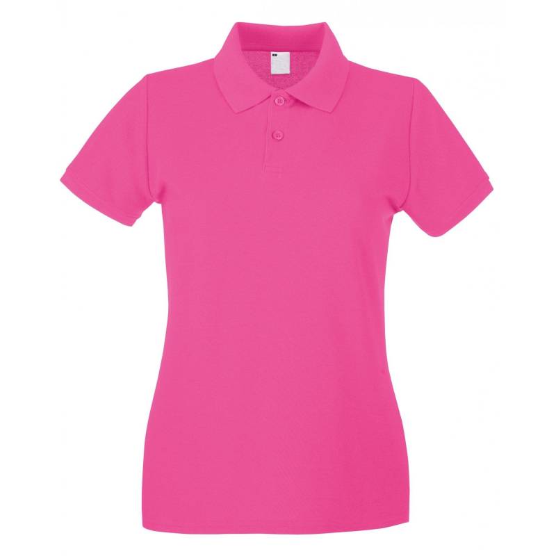 Fruit of the Loom - Damen PoloShirt, kurzärmlig, für Damen, Pink, Größe S von Fruit of the Loom