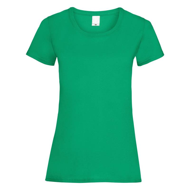 Universal Textiles - Value Fitted Kurzarm Freizeit TShirt, für Damen, Grün, Größe S von Universal Textiles