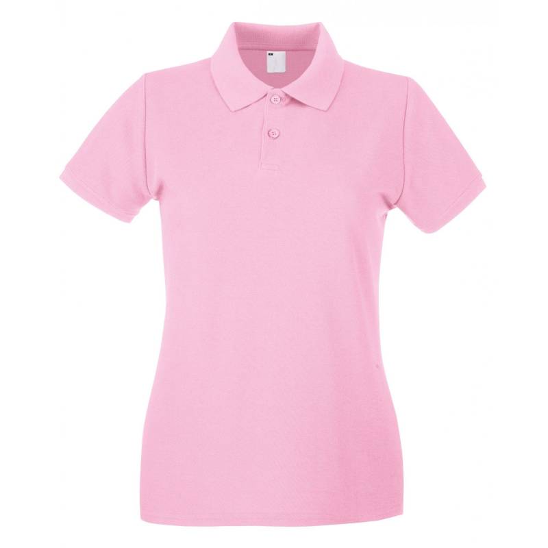 Fruit of the Loom - Poloshirt kurzärmlig, für Damen, Pink, Größe S von Fruit of the Loom