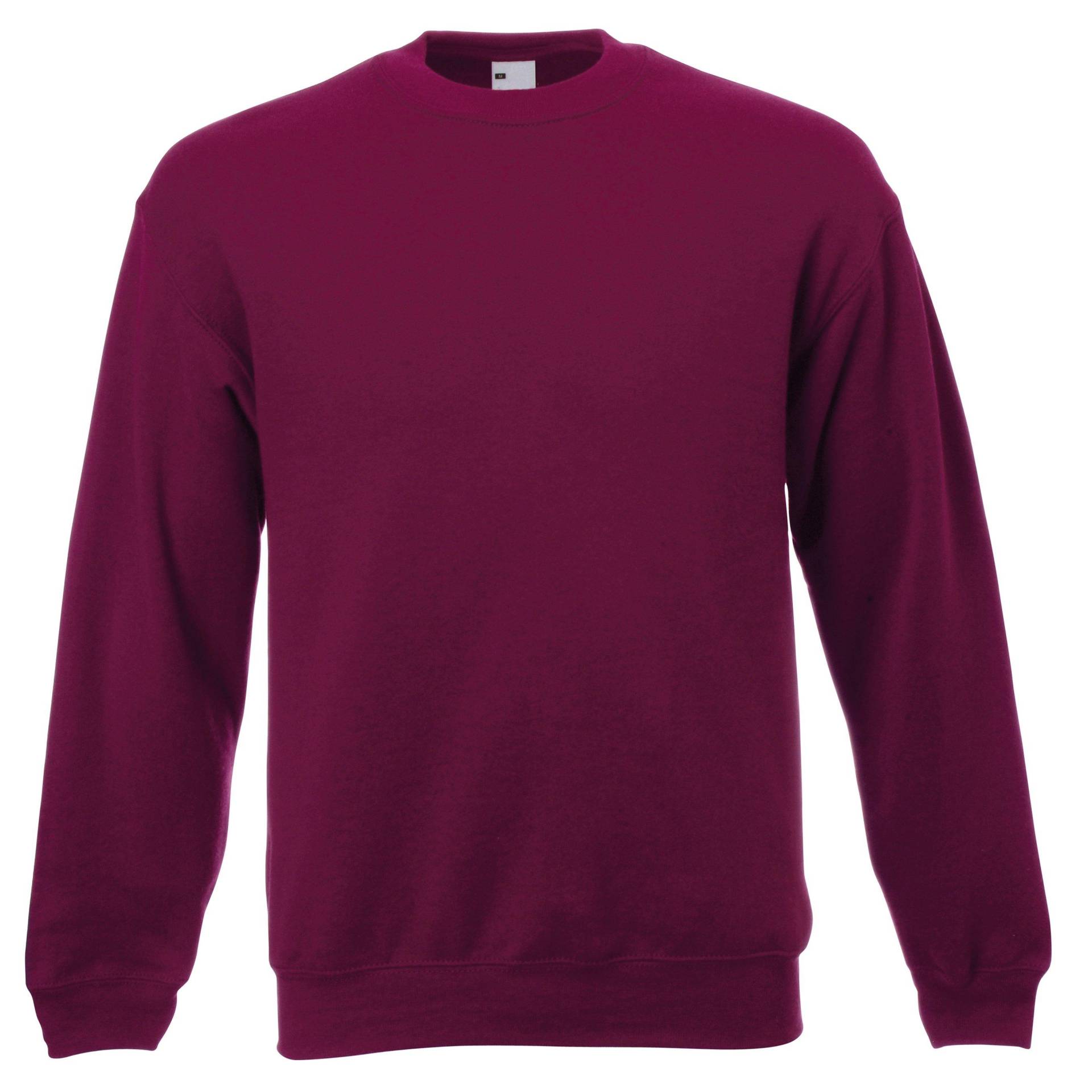 Männer Jersey Sweater Herren Bordeaux XL von Universal Textiles