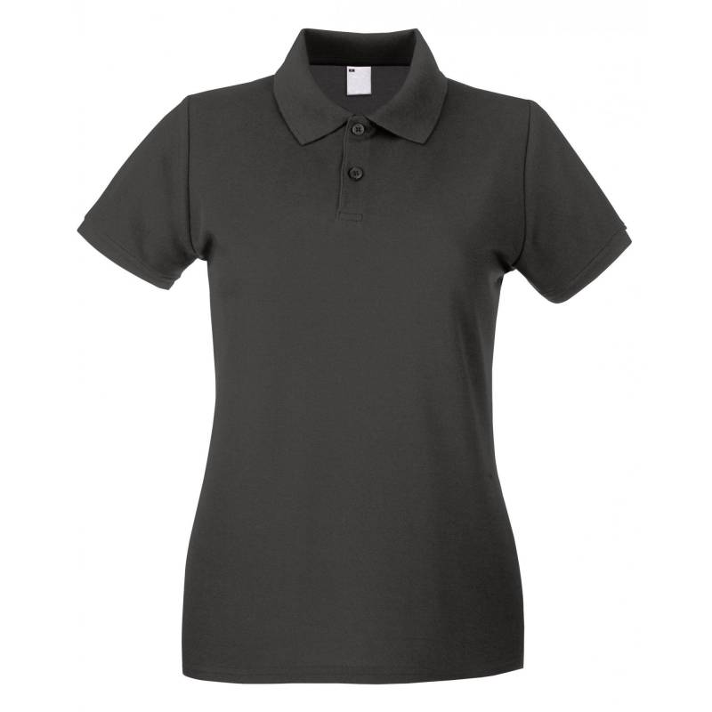 Fruit of the Loom - Poloshirt kurzärmlig, für Damen, Grau, Größe XS von Fruit of the Loom