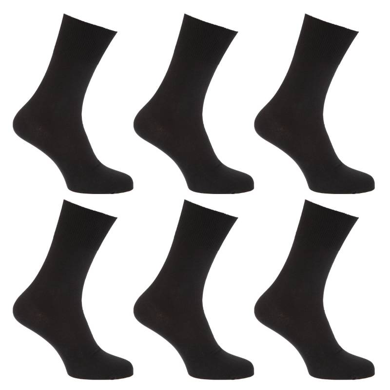 Socken, 6erpack Herren Schwarz 39-43 von Universal Textiles