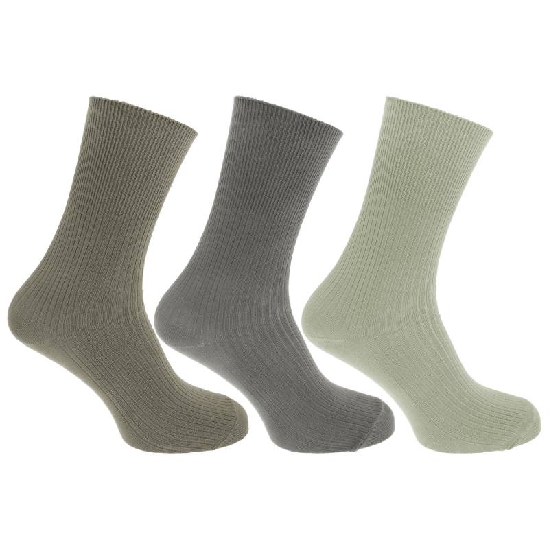 Socken Mit Bambusanteil, 3erpack Herren Grau 39-43 von Universal Textiles