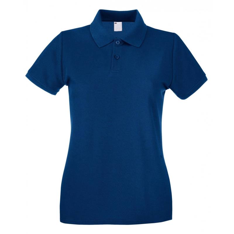 Poloshirt, Figurbetont, Kurzärmlig Damen Marine XL von Universal Textiles