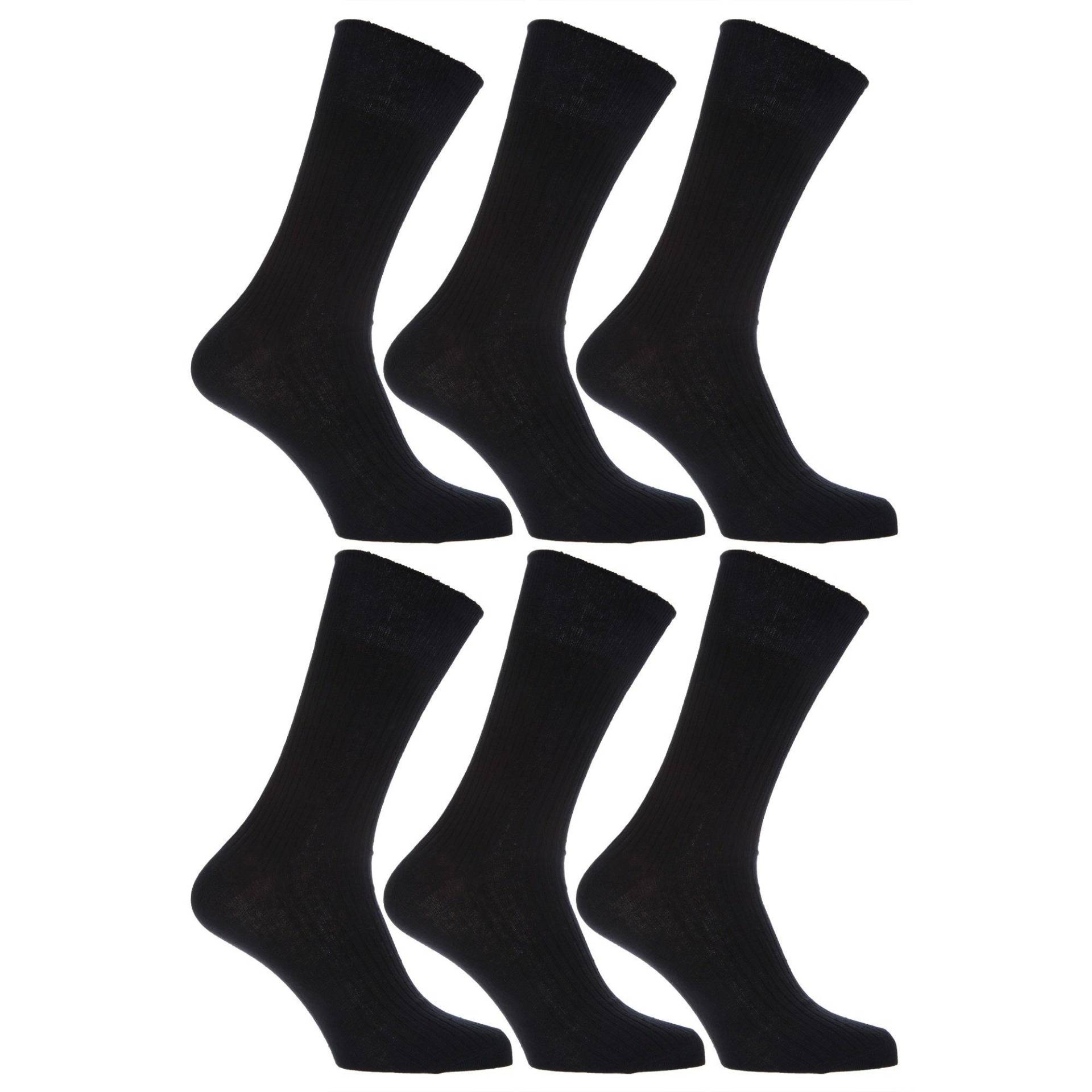 Socken, , 6erpack Herren Schwarz 45-48 von Universal Textiles