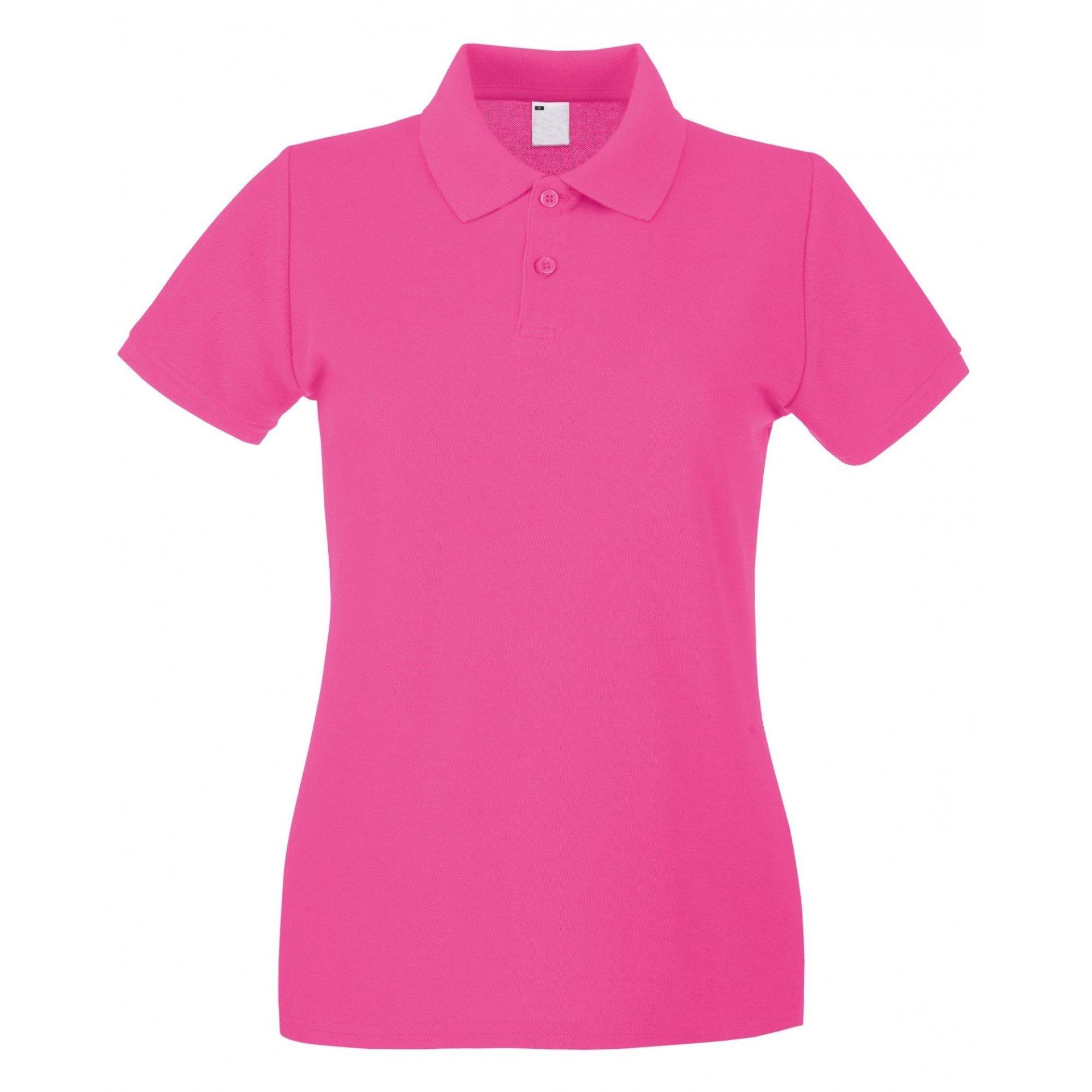 Damen Poloshirt, Kurzärmlig Damen Pink XS von Universal Textiles