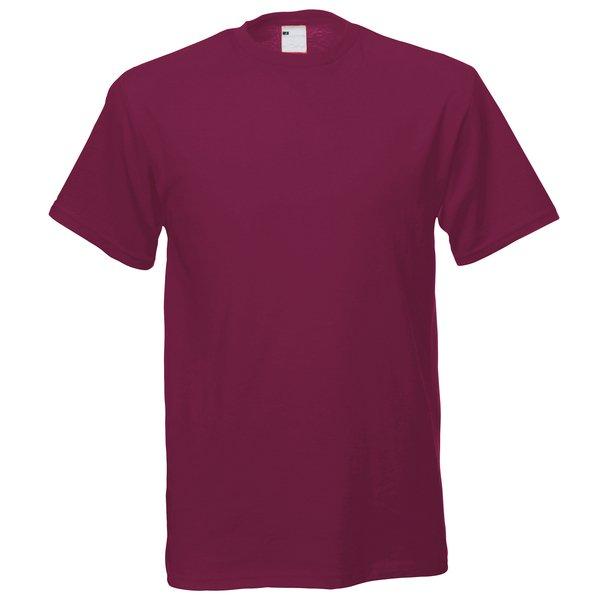 Kurzarm Freizeit Tshirt Herren Bordeaux M von Universal Textiles