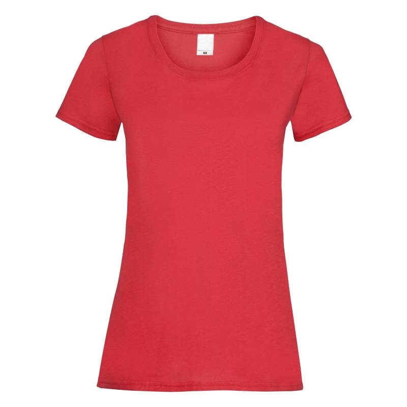 Kurzarm Tshirt Damen Rot Bunt XL von Universal Textiles