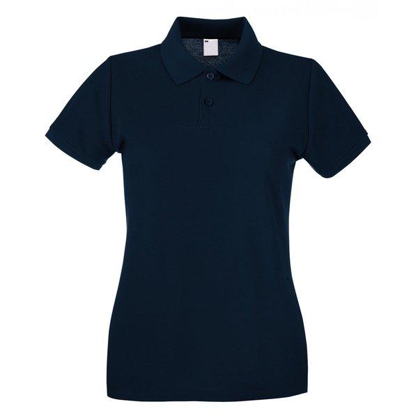 Poloshirt, Figurbetont, Kurzärmlig Damen Mitternachtsblau XS von Universal Textiles